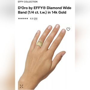 EFFY 14k Yellow Gold and diamond ring